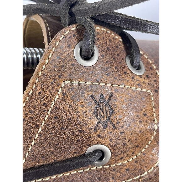 Martin Dingman Men’s 11.5 M Brown Leather Boat Golf Shoes Vibram Sole Brazil main image 13